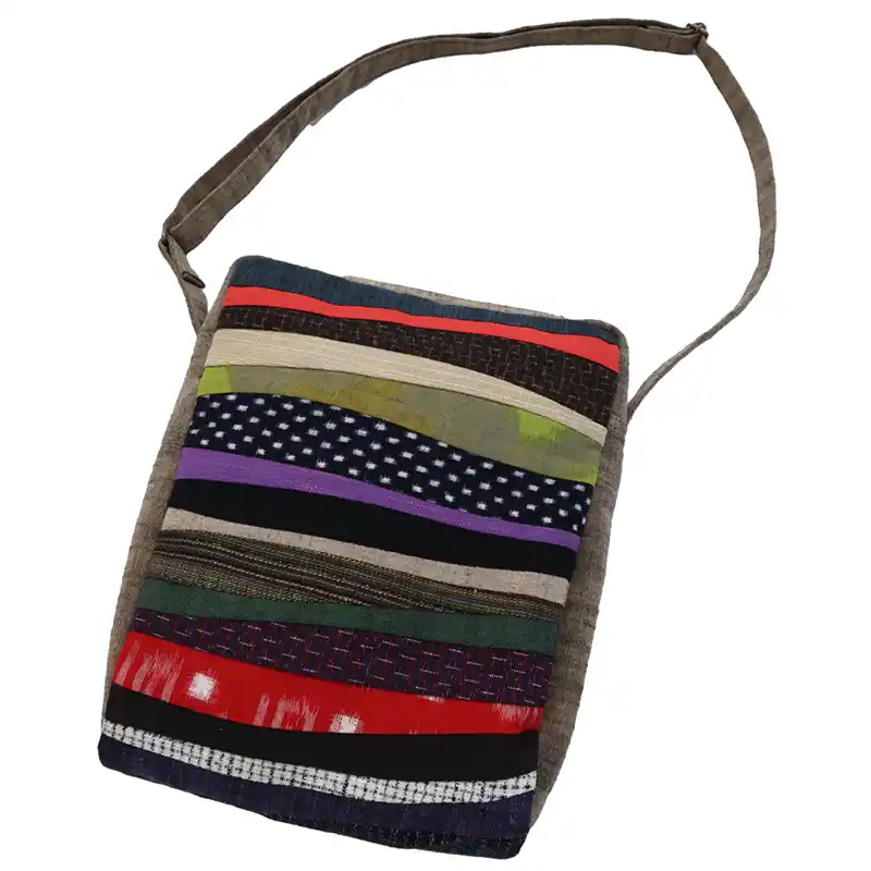 儀右ヱ門 久留米絣 ポシェット 砂丘 / ベージュ